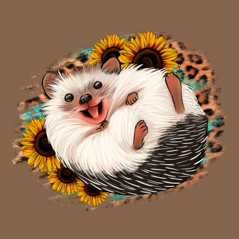 Happy Hedgehog Sunflower Leopard Premium Tee by Jasminsmagicworld | Teevron