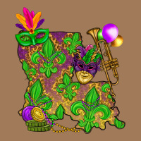 Louisiana Map Mardi Gras Classic Tee | Teevron