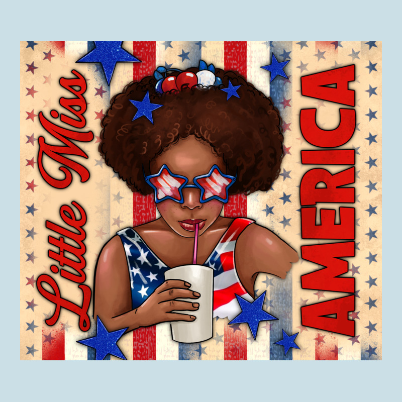 Little Miss America Ladies Tee by TumblerDesignByShophia | Teevron