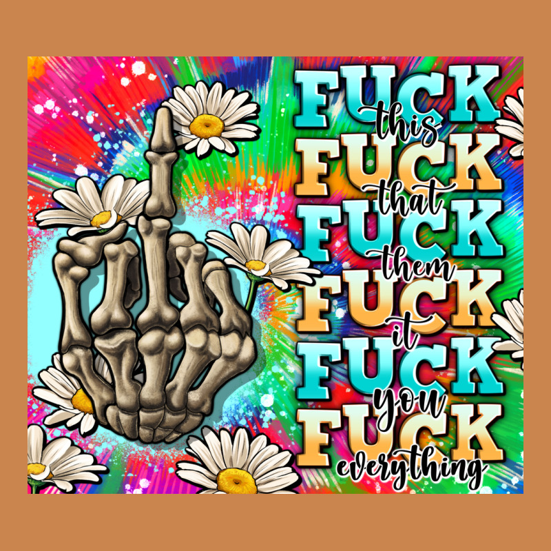 Fuck Everything Skeletons Heavyweight Hoodie by AdoDesignShop | Teevron