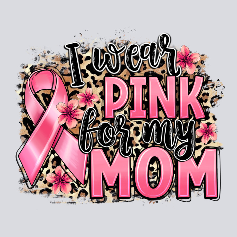I Wear Pink For My Mom Zipper Hoodie by BarkalooDesign | Teevron