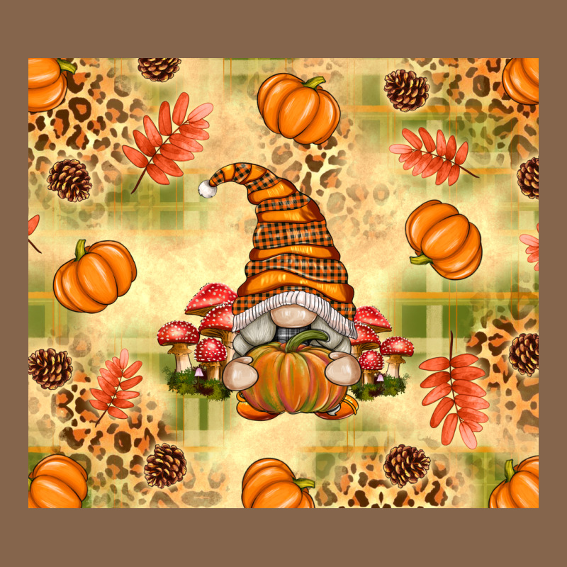 Fall Pumpkins And Gnome With Leopard Premium Tee by texasbilliewilder | Teevron