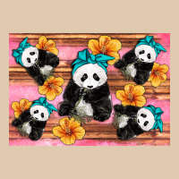 Baby Panda Flowers Heavyweight Sweatshirt | Teevron
