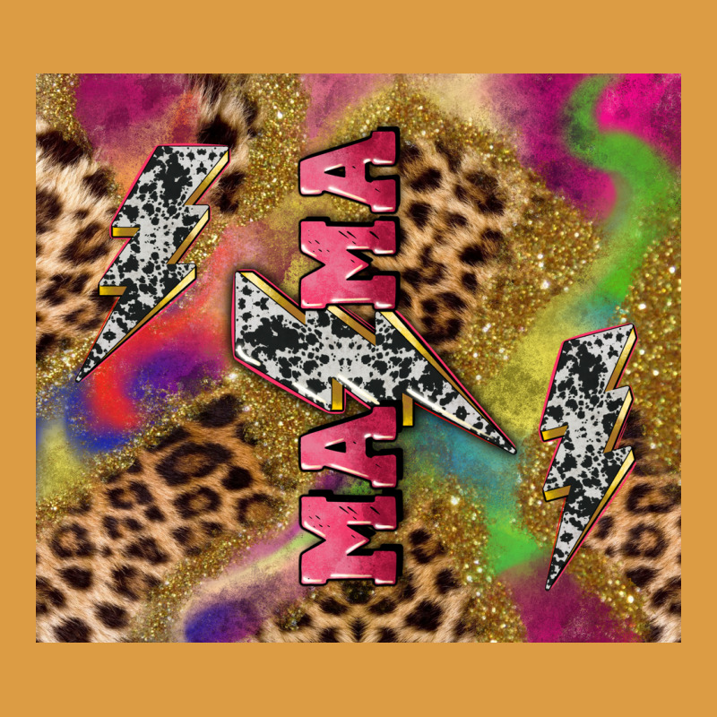 Colorful Leopard Lightning Bolt Tumbler Mother's Urban Heavy Tee by HowdyJamesFarm | Teevron