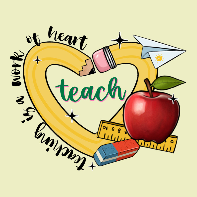 Teaching Is A Work Of Heart Urban Hoodie by JahusDesignShop | Teevron