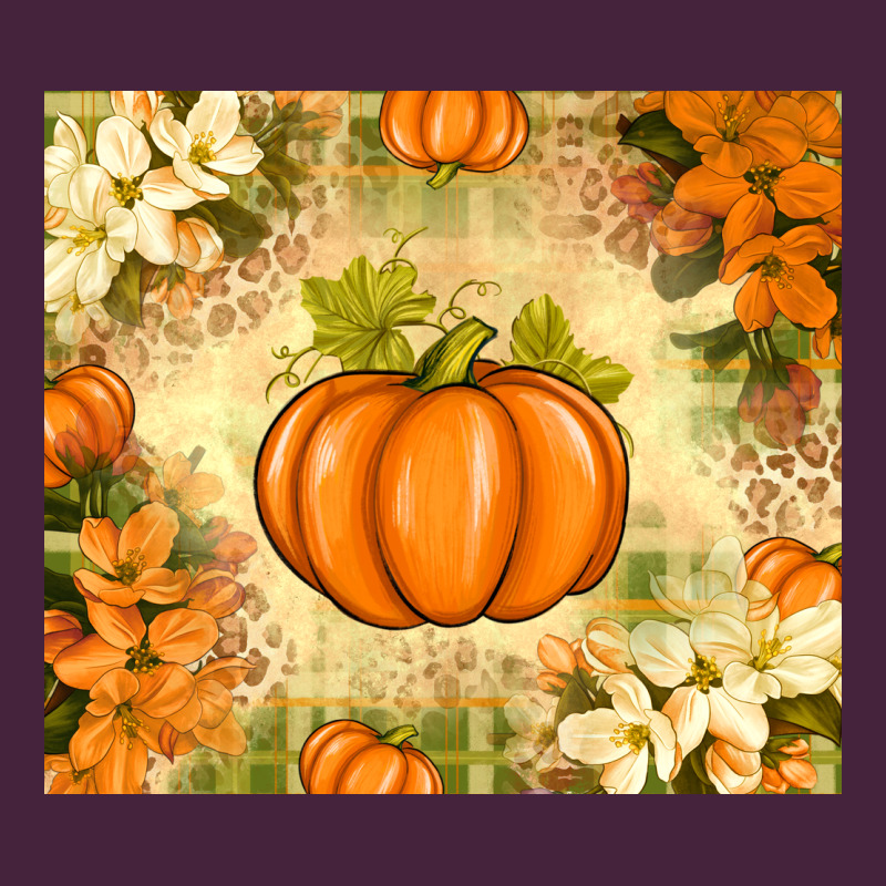 Fall Pumpkins With Flowers Premium Tee by texasbilliewilder | Teevron