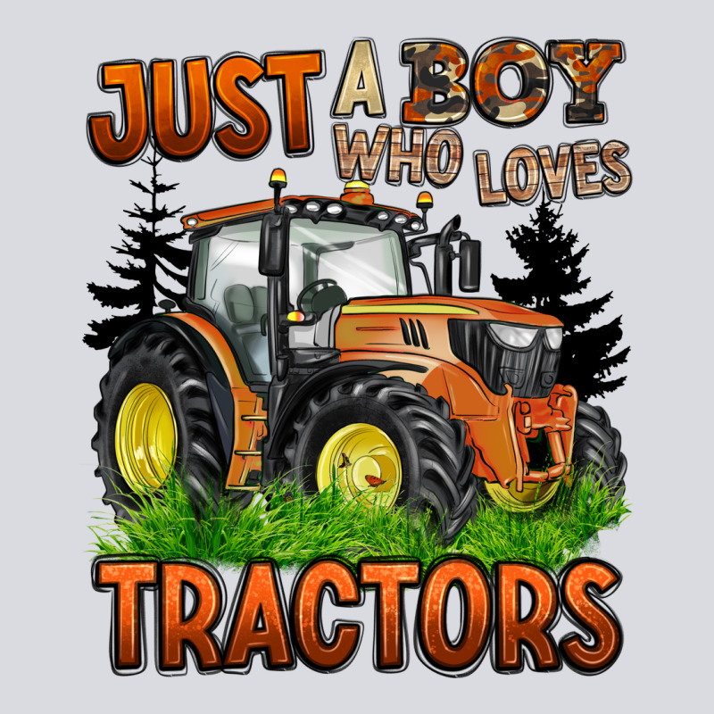 Just A Boy Who Loves Tractors Zipper Hoodie by BarkalooDesign | Teevron