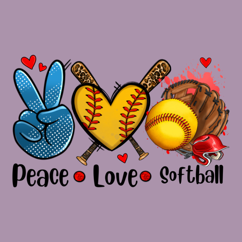 Peace Love  Softball Heavyweight Hoodie by AdoDesignShop | Teevron