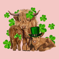 St Patricks Day Cow Family Urban Heavy Tee | Teevron