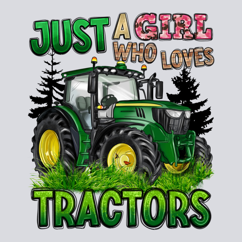 Just A Girl Who Loves Tractors Zipper Hoodie by BarkalooDesign | Teevron