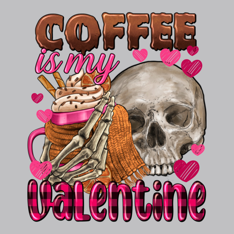 Coffee Is My Valentine Skull Long Sleeve Tee by FaDigitalArtStudio | Teevron