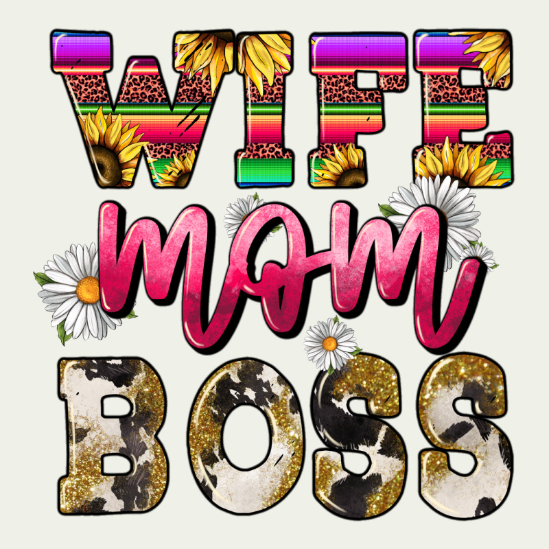 Wife Mom Boss Daisy Mother's Day Urban Heavy Tee by HowdyJamesFarm | Teevron