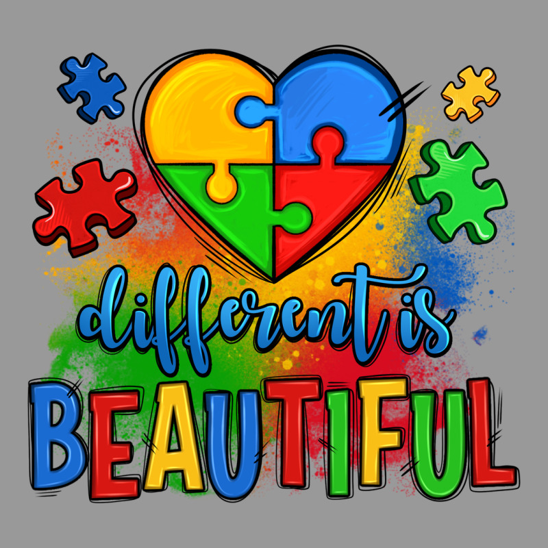Different Is Beautiful Autism Vintage Hoodie by OliviaCreatesArt | Teevron