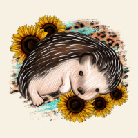 Sleeping Hedgehog Sunflower Leopard Vintage Tee | Teevron