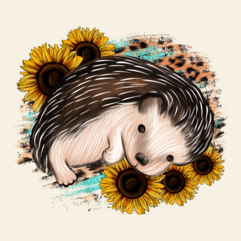 Sleeping Hedgehog Sunflower Leopard Vintage Tee by Jasminsmagicworld | Teevron