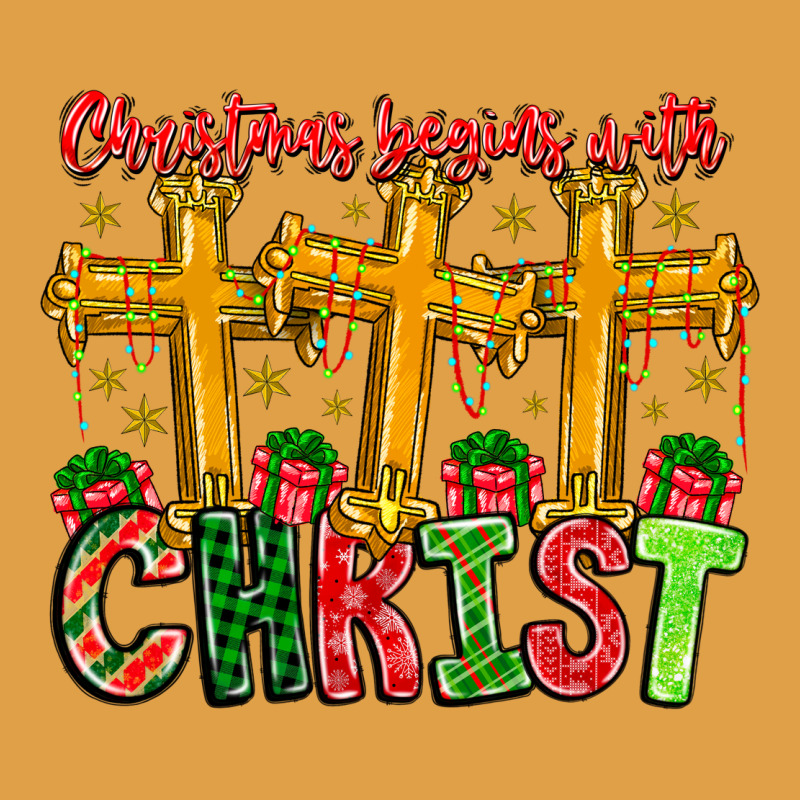 Christmas Begins With Christ Premium Hoodie by CowhideDigitalArt | Teevron