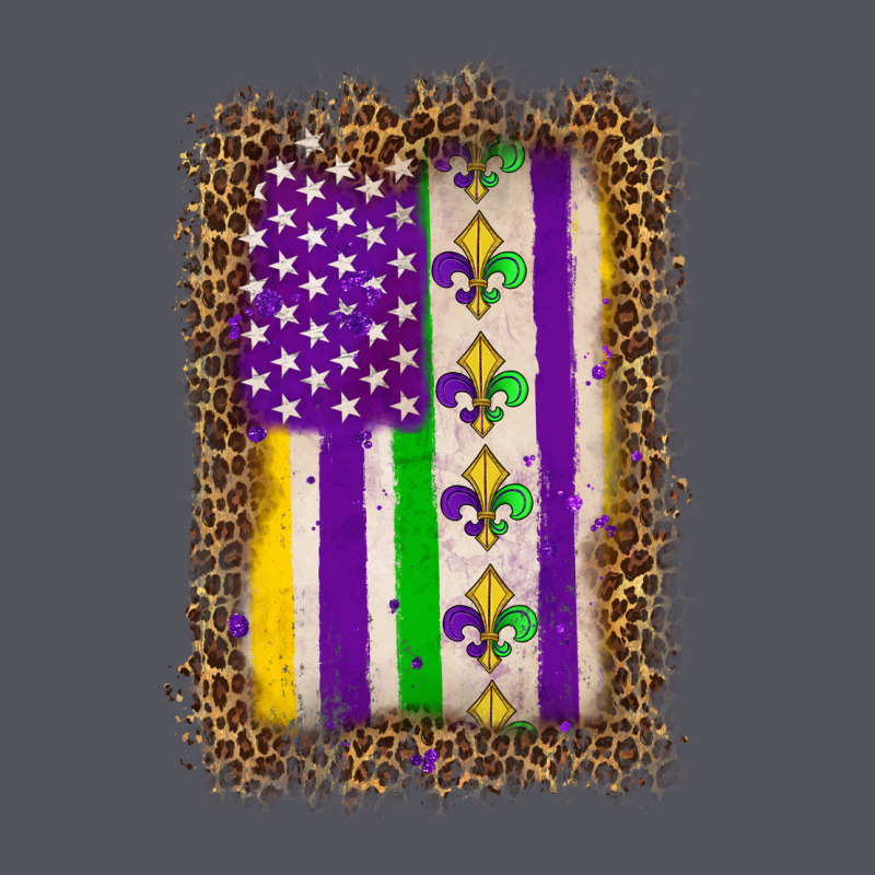 Mardi Gras Usa Flag Leopard Vintage Hoodie by OliviaCreatesArt | Teevron