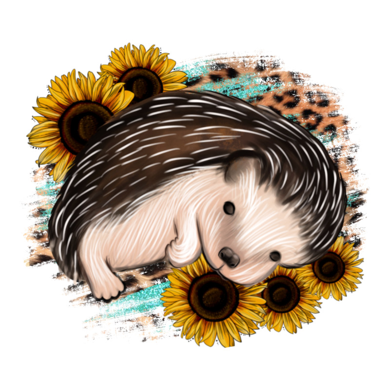 Sleeping Hedgehog Sunflower Leopard Premium Tee by Jasminsmagicworld | Teevron