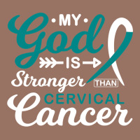 My God Is Stronger Than Cervical Cancer Awareness Warrior Premium Hoodie | Teevron