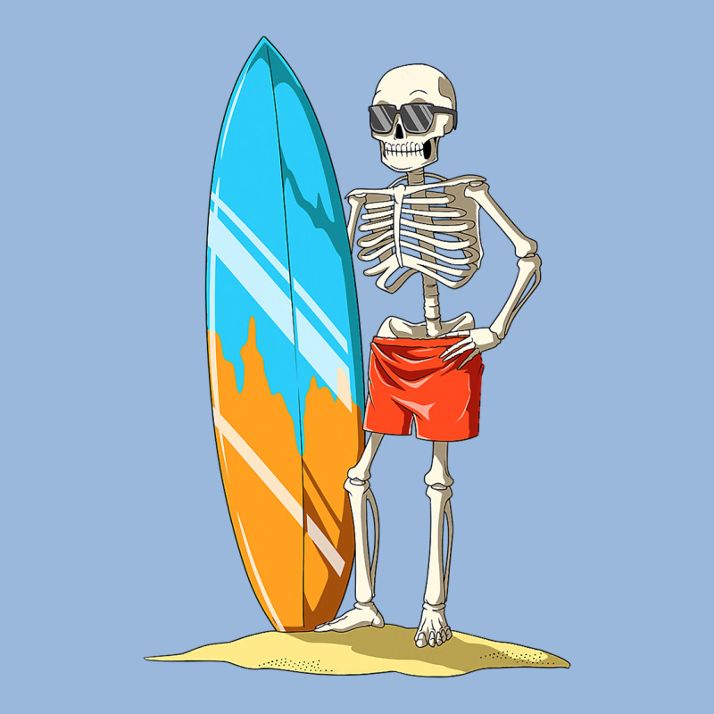Surfing Skeleton Halloween Themed Surf Lovers Gift Premium Hoodie by longCreatives | Teevron