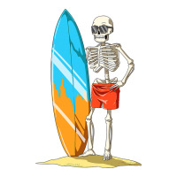 Surfing Skeleton Halloween Themed Surf Lovers Gift | Teevron