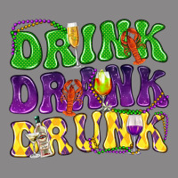 Drink Drank Drunk Mardi Gras Vintage Tee | Teevron