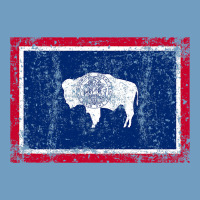 State Of Wyoming Flag Fun Vintage Retro Fall Hiking Urban Heavy Tee | Teevron
