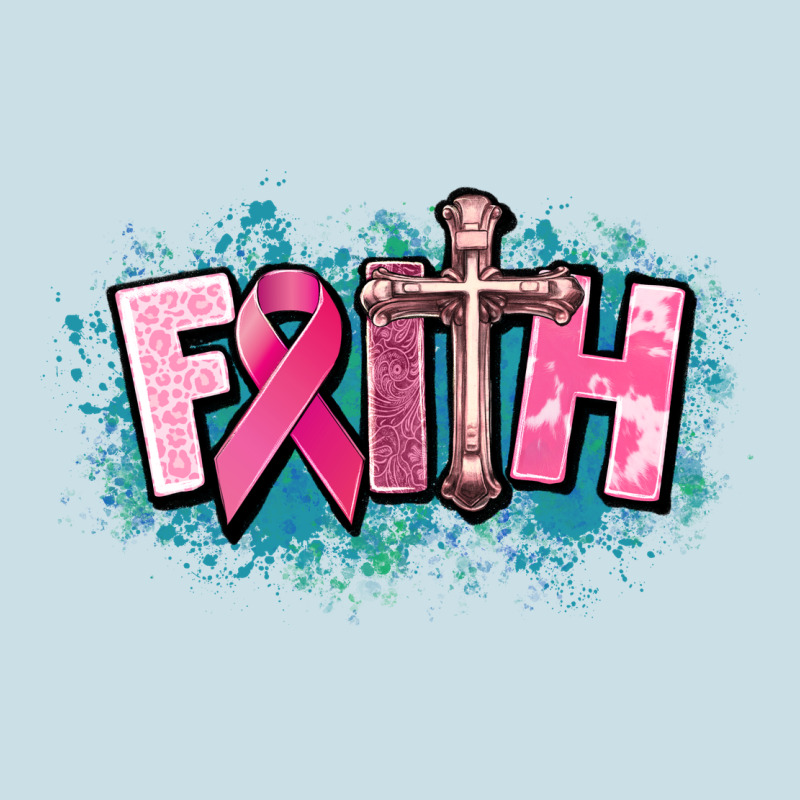 Cancer Faith Cross Ladies Tee by HowdyJamesFarm | Teevron
