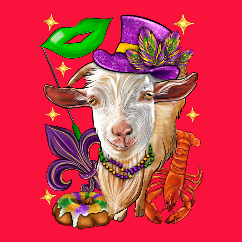 Mardi Gras Goat Classic Tee by HowdyJamesFarm | Teevron