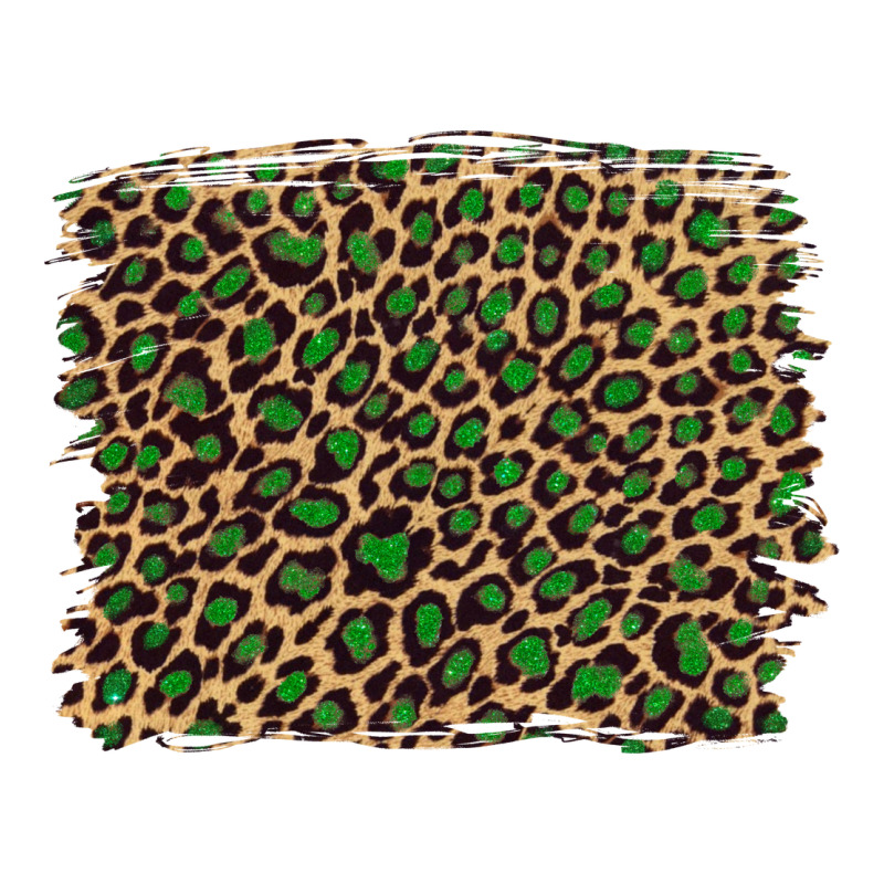 Leopard With Green Glitter Zipper Hoodie by Artiststas | Teevron