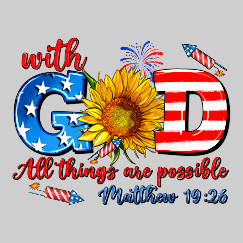 With God All Things Are Possible Usa Premium Sweatshirt by AdoDesignShop | Teevron