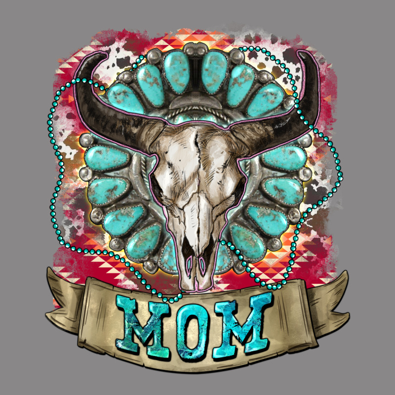 Mom Bull Skull Mother's Day Vintage Tee by CowGirlArtShop | Teevron