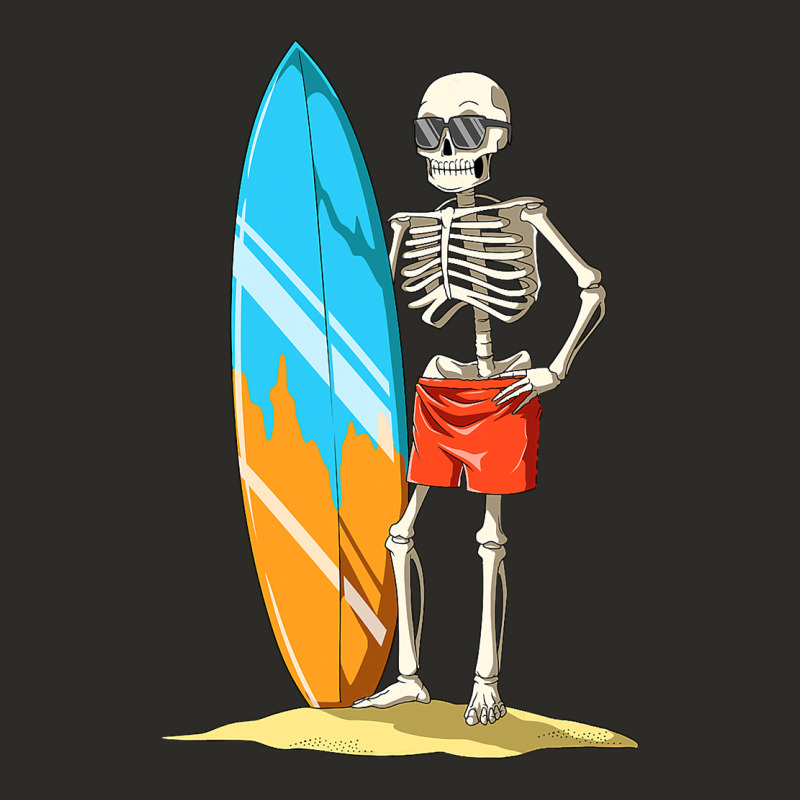 Surfing Skeleton Halloween Themed Surf Lovers Gift Heavy Core Tee by longCreatives | Teevron