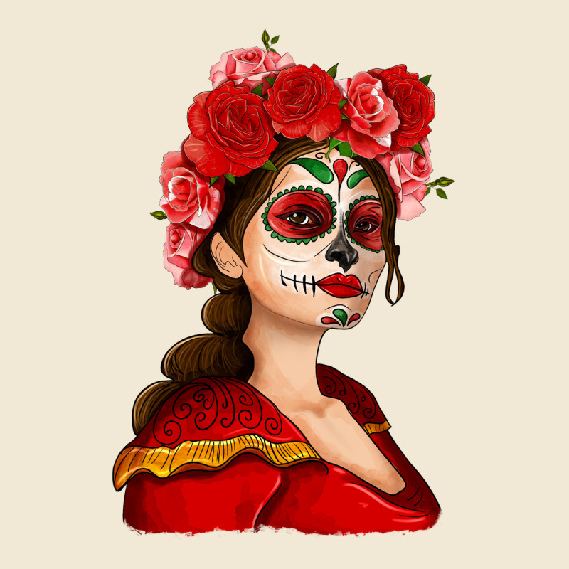 Sugar Skull Girl Premium Tee by NancyCooperArtShop | Teevron