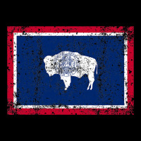 State Of Wyoming Flag Fun Vintage Retro Fall Hiking Premium Tee | Teevron