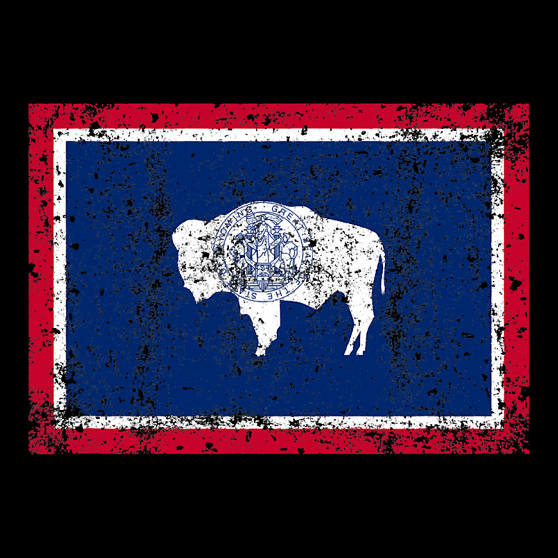 State Of Wyoming Flag Fun Vintage Retro Fall Hiking Premium Tee by longCreatives | Teevron