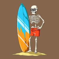 Surfing Skeleton Halloween Themed Surf Lovers Gift Premium Tee | Teevron