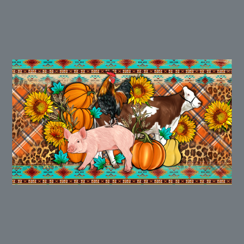 Fall Farm Animals Cow Pig Rooster Heavyweight Sweatshirt by Artiststas | Teevron
