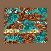 Leopard And Aztec Background Western Premium Tee | Teevron