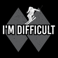 I'm Difficult Double Black Diamond Skiing Long Sleeve Tee | Teevron