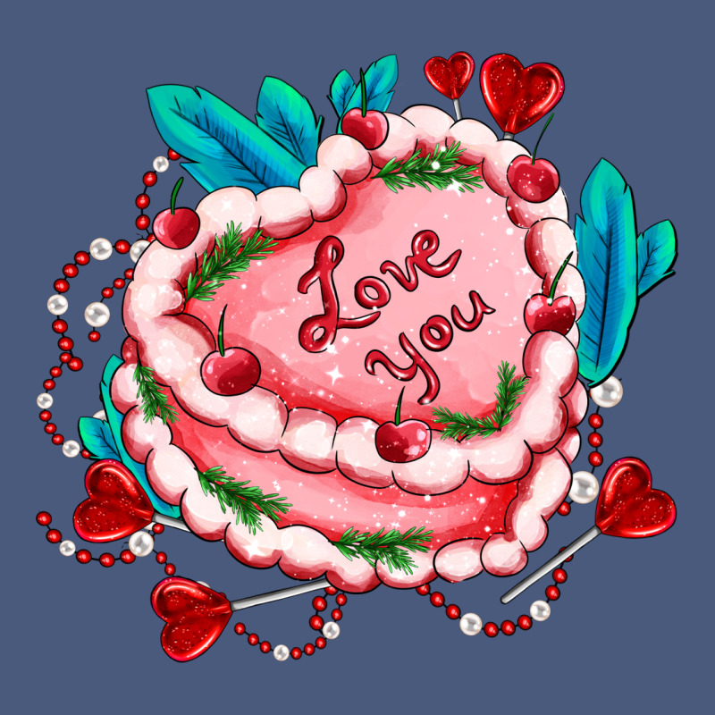 Valentines Day Cakes Olivia Creates Design Vintage Hoodie by OliviaCreatesArt | Teevron