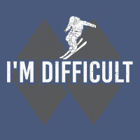 I'm Difficult Double Black Diamond Skiing Vintage Hoodie | Teevron