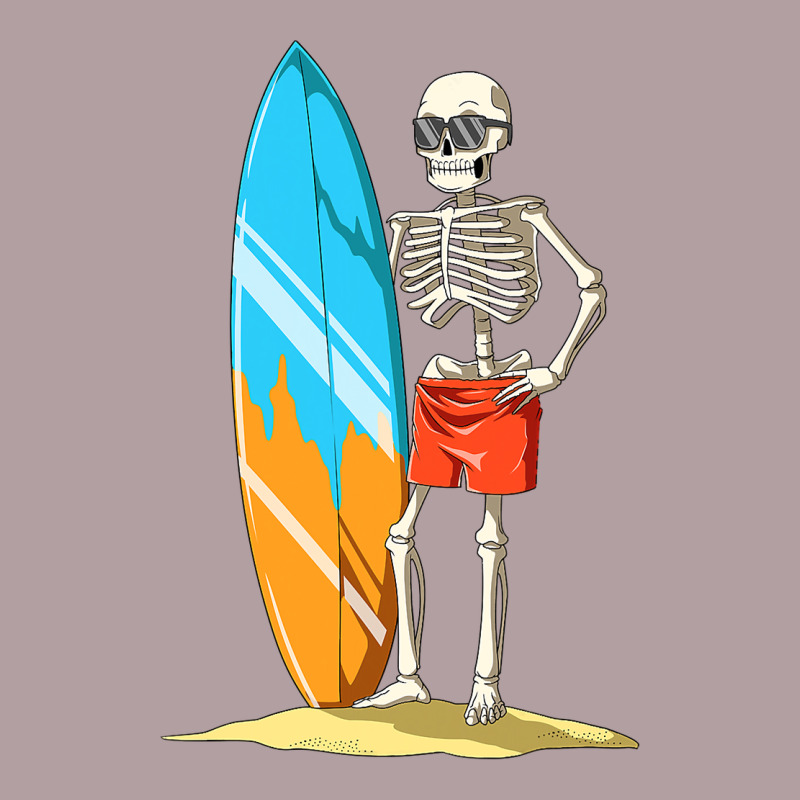 Surfing Skeleton Halloween Themed Surf Lovers Gift Vintage Hoodie by longCreatives | Teevron