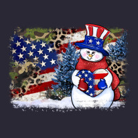 Patriotic Snowman Background 4th Of July Vintage Tee | Teevron