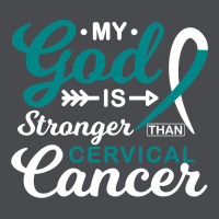 My God Is Stronger Than Cervical Cancer Awareness Warrior Zipper Hoodie | Teevron