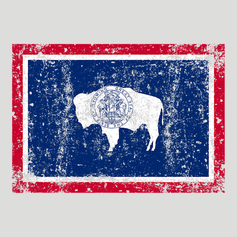 State Of Wyoming Flag Fun Vintage Retro Fall Hiking Zipper Hoodie by longCreatives | Teevron