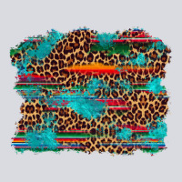 Western Serape Leopard Bull Skull Turquoise  Background Zipper Hoodie | Teevron