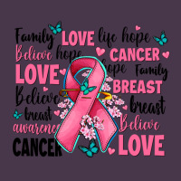Breast Cancer Ribbons With Cancer Words Heavyweight Hoodie | Teevron