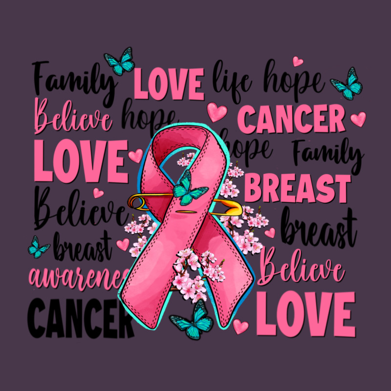 Breast Cancer Ribbons With Cancer Words Heavyweight Hoodie by AdoDesignShop | Teevron