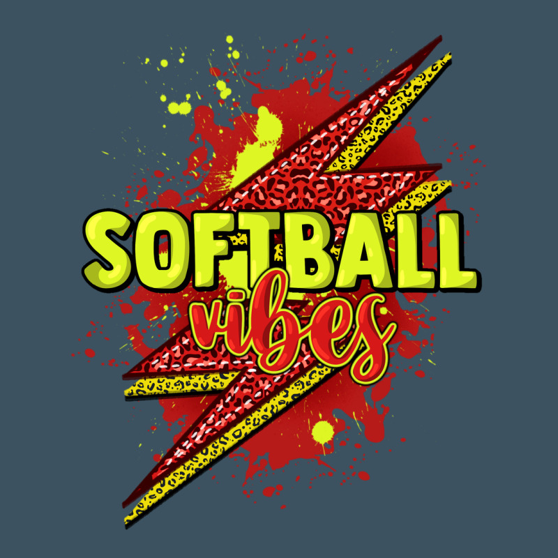 Softball Vibes Lightning Bolt Urban Heavy Tee by HowdyJamesFarm | Teevron